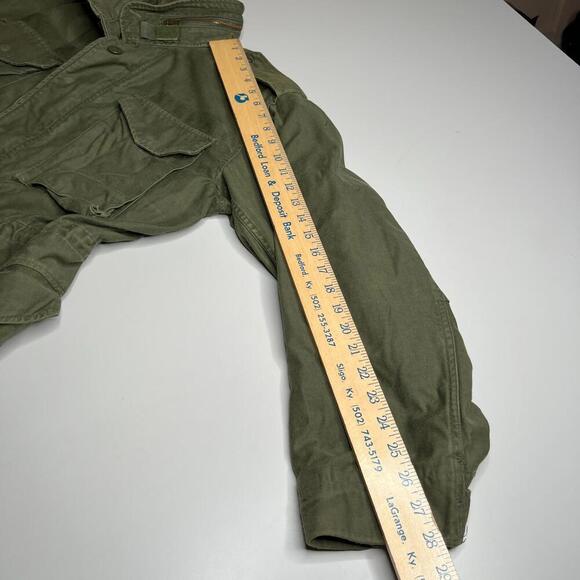 Vintage 80s U.S. Army M-65 Field Jacket Small Regular OG-107 Scovill Zipper - Picture 2 of 10